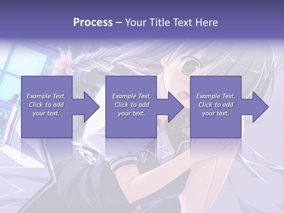 A Woman In A White Shirt And A Red Tie PowerPoint Template