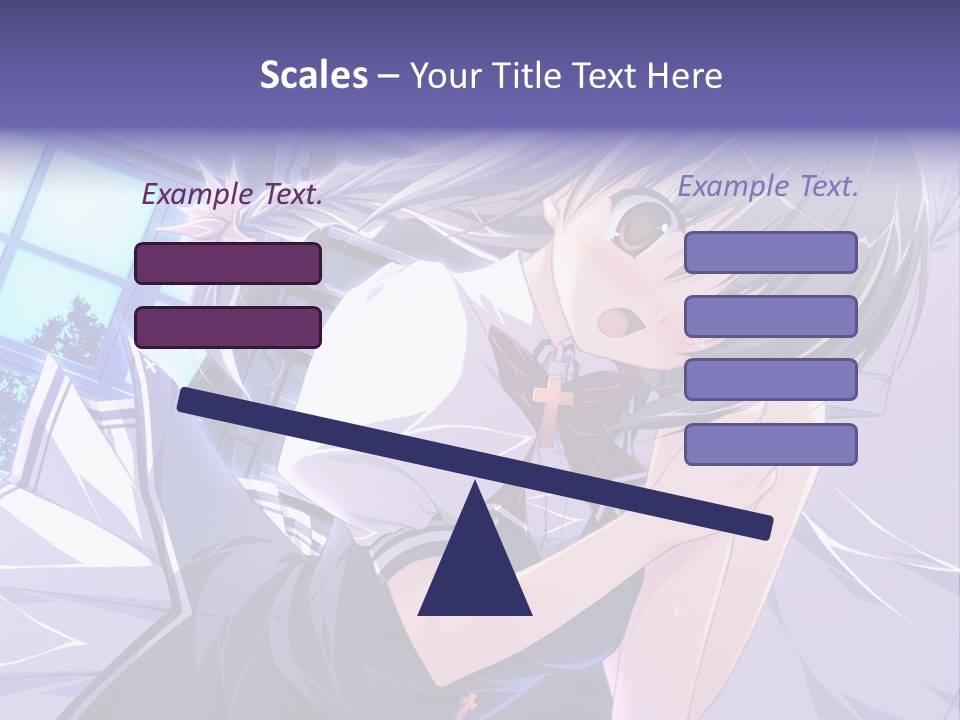 A Woman In A White Shirt And A Red Tie PowerPoint Template