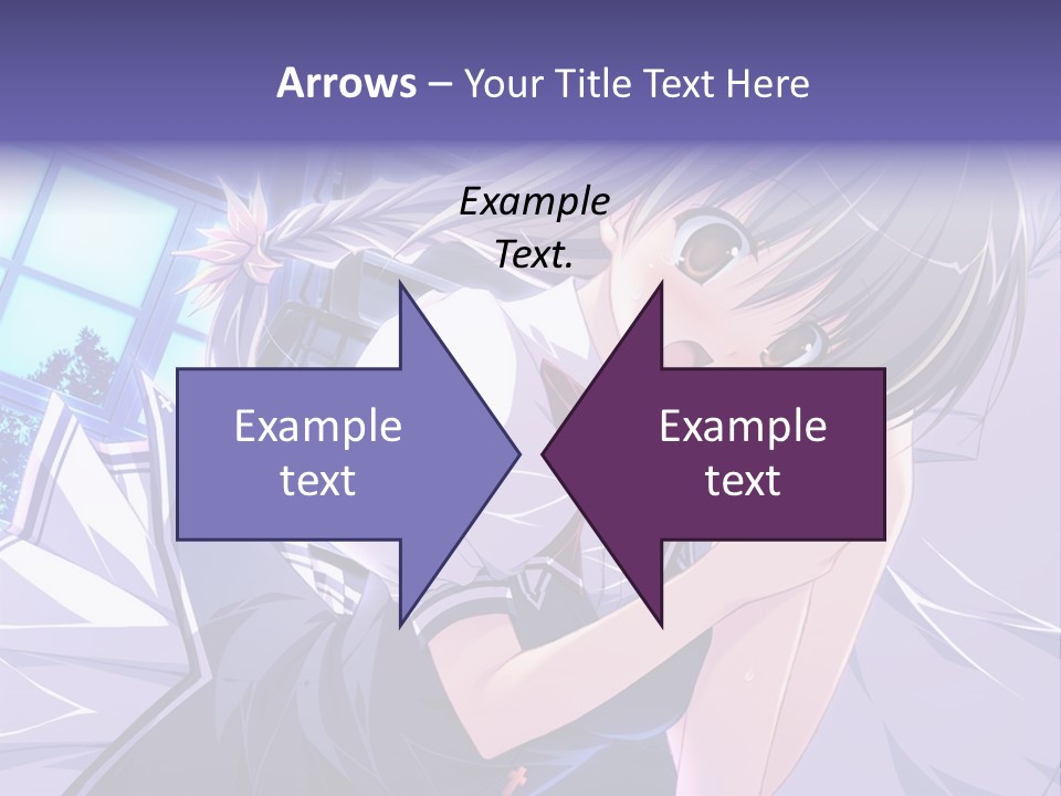 A Woman In A White Shirt And A Red Tie PowerPoint Template