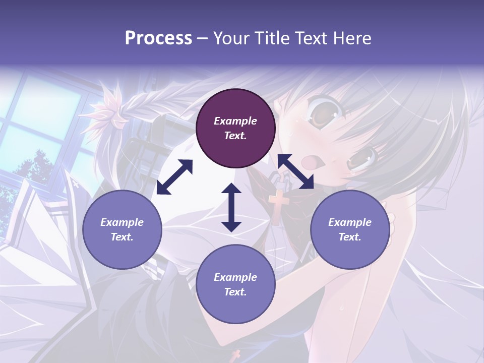 A Woman In A White Shirt And A Red Tie PowerPoint Template