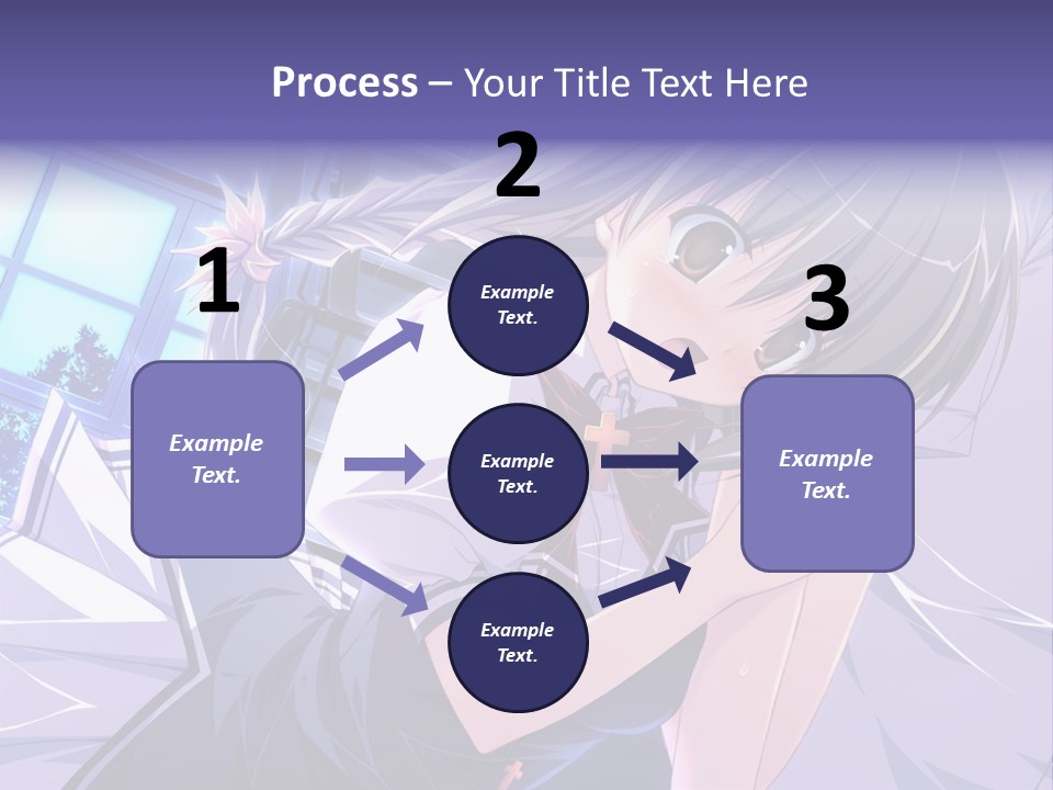 A Woman In A White Shirt And A Red Tie PowerPoint Template