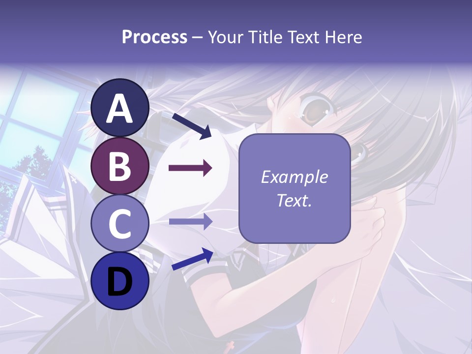 A Woman In A White Shirt And A Red Tie PowerPoint Template