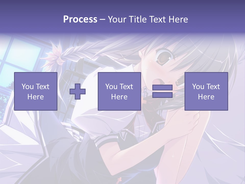 A Woman In A White Shirt And A Red Tie PowerPoint Template