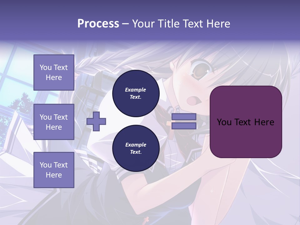 A Woman In A White Shirt And A Red Tie PowerPoint Template