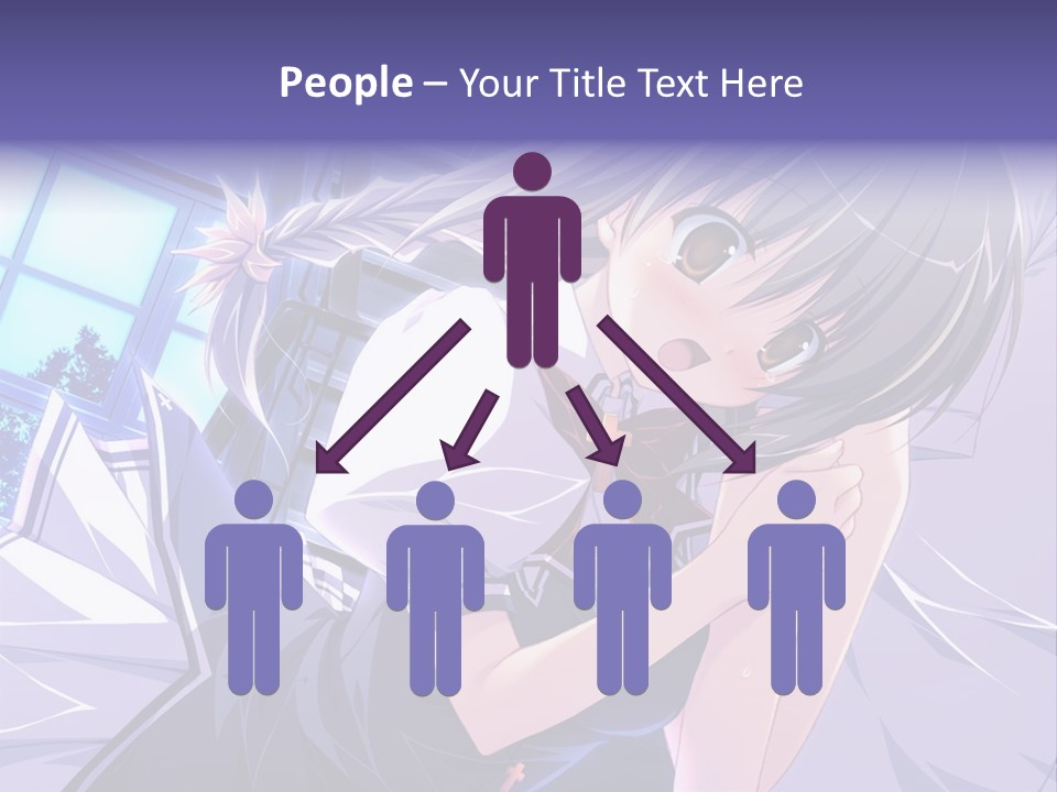 A Woman In A White Shirt And A Red Tie PowerPoint Template