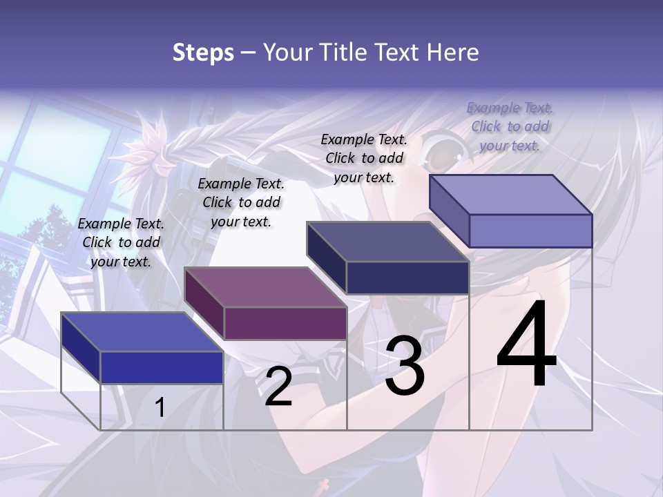 A Woman In A White Shirt And A Red Tie PowerPoint Template