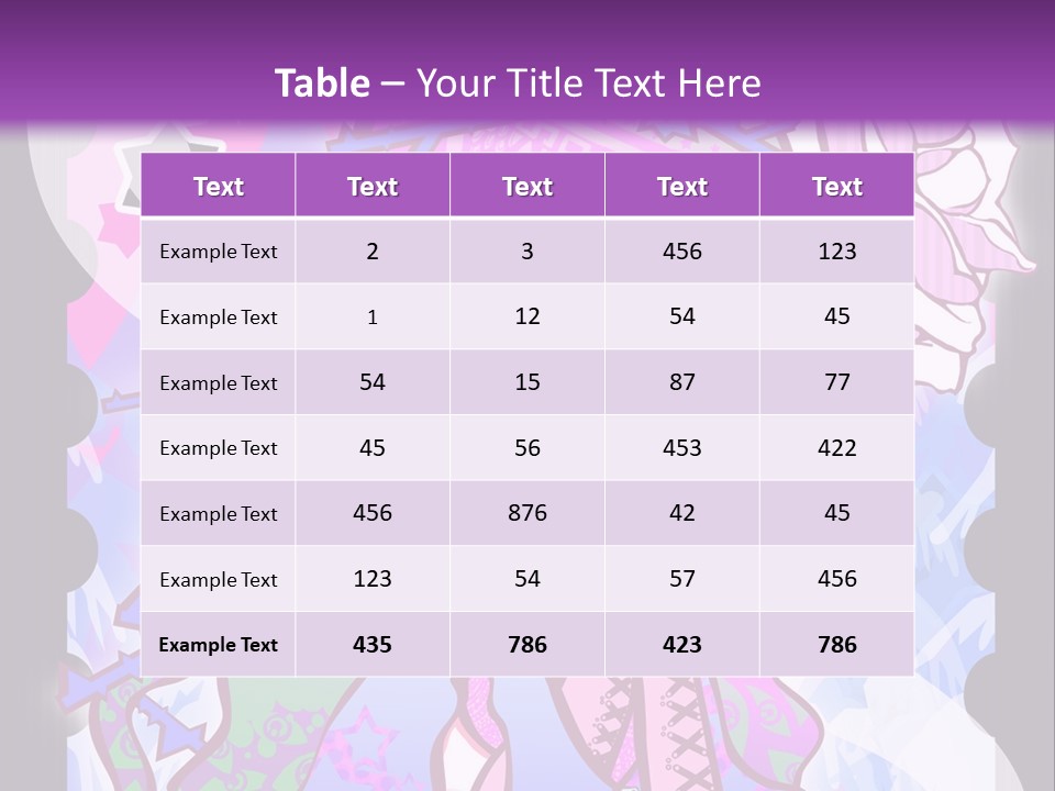 A Girl With Pink Hair Is Standing In Front Of A Purple Background PowerPoint Template