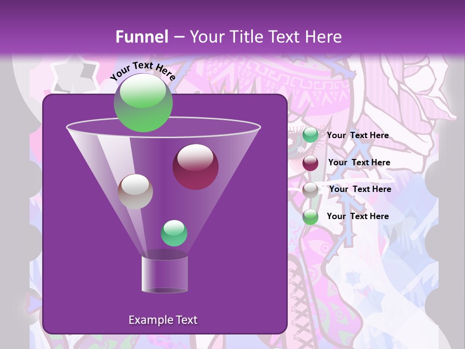 A Girl With Pink Hair Is Standing In Front Of A Purple Background PowerPoint Template