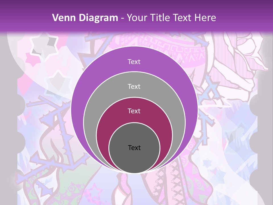 A Girl With Pink Hair Is Standing In Front Of A Purple Background PowerPoint Template