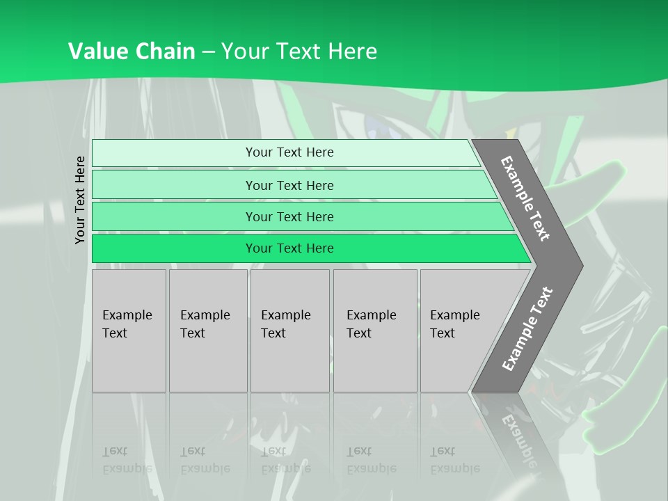 A Green And Black Anime Character Powerpoint Presentation PowerPoint Template