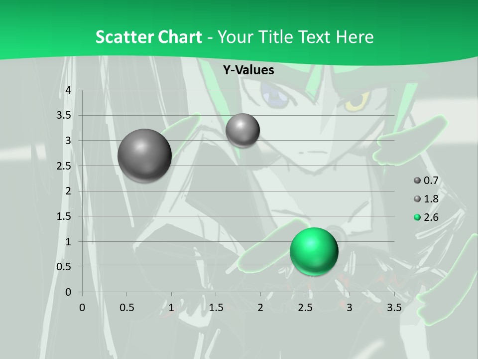 A Green And Black Anime Character Powerpoint Presentation PowerPoint Template