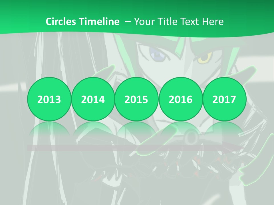 A Green And Black Anime Character Powerpoint Presentation PowerPoint Template
