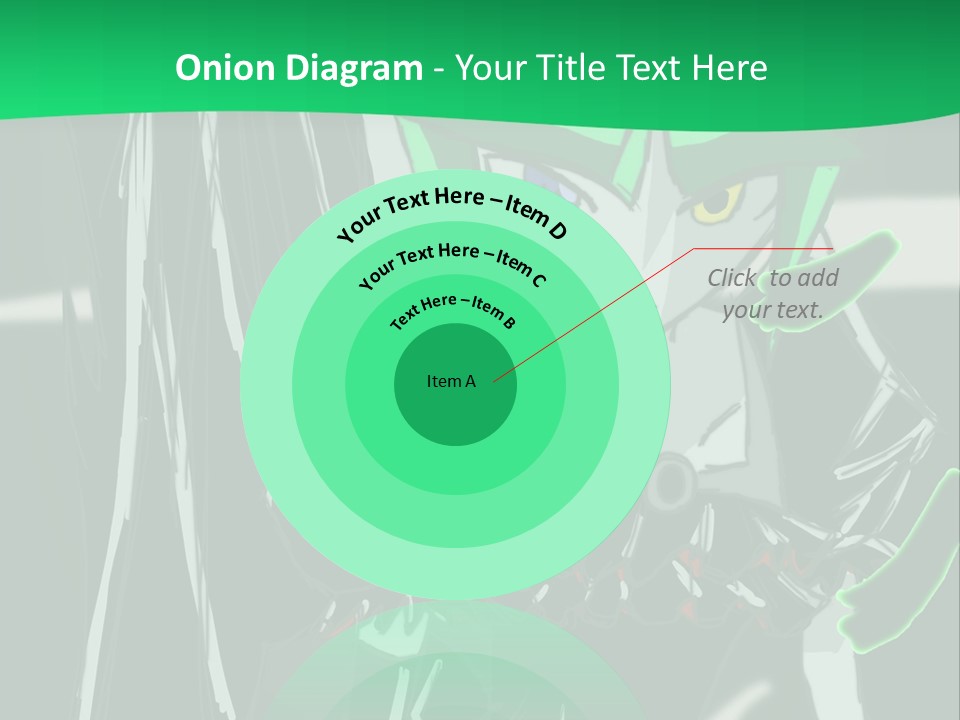 A Green And Black Anime Character Powerpoint Presentation PowerPoint Template