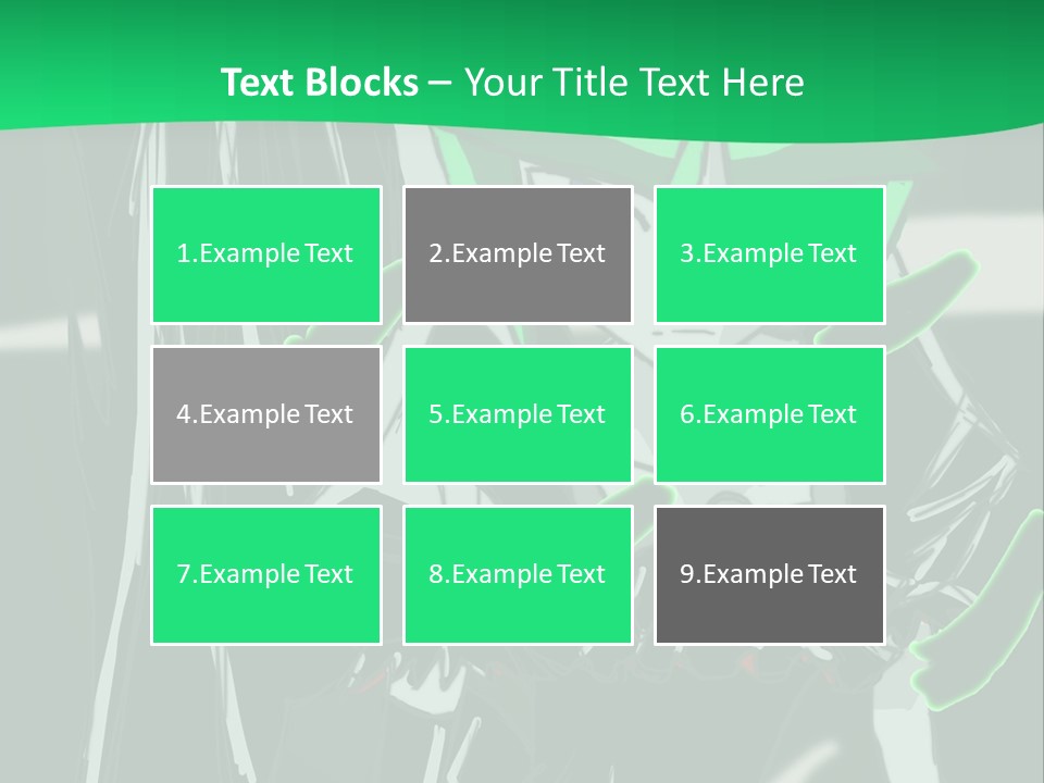 A Green And Black Anime Character Powerpoint Presentation PowerPoint Template