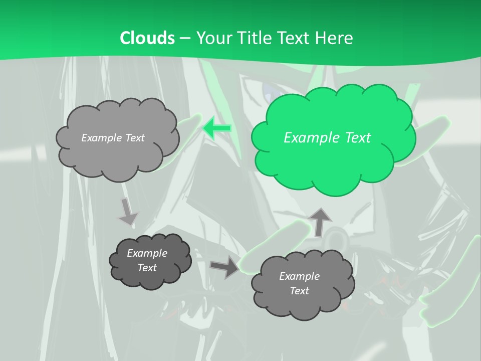 A Green And Black Anime Character Powerpoint Presentation PowerPoint Template