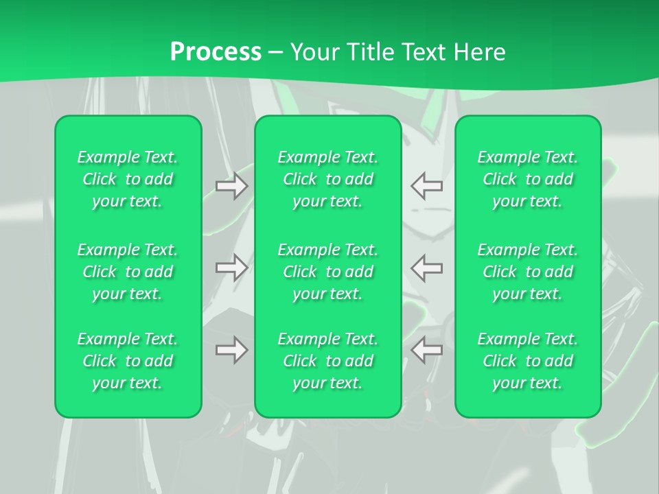 A Green And Black Anime Character Powerpoint Presentation PowerPoint Template