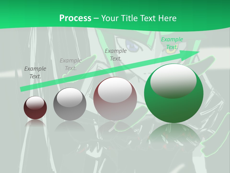 A Green And Black Anime Character Powerpoint Presentation PowerPoint Template