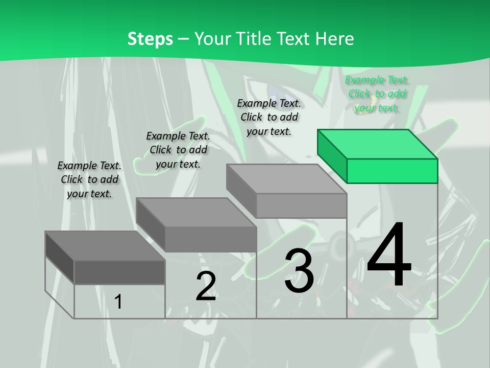 A Green And Black Anime Character Powerpoint Presentation PowerPoint Template