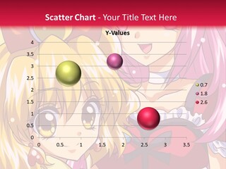 A Couple Of Anime Girls Standing Next To Each Other PowerPoint Template