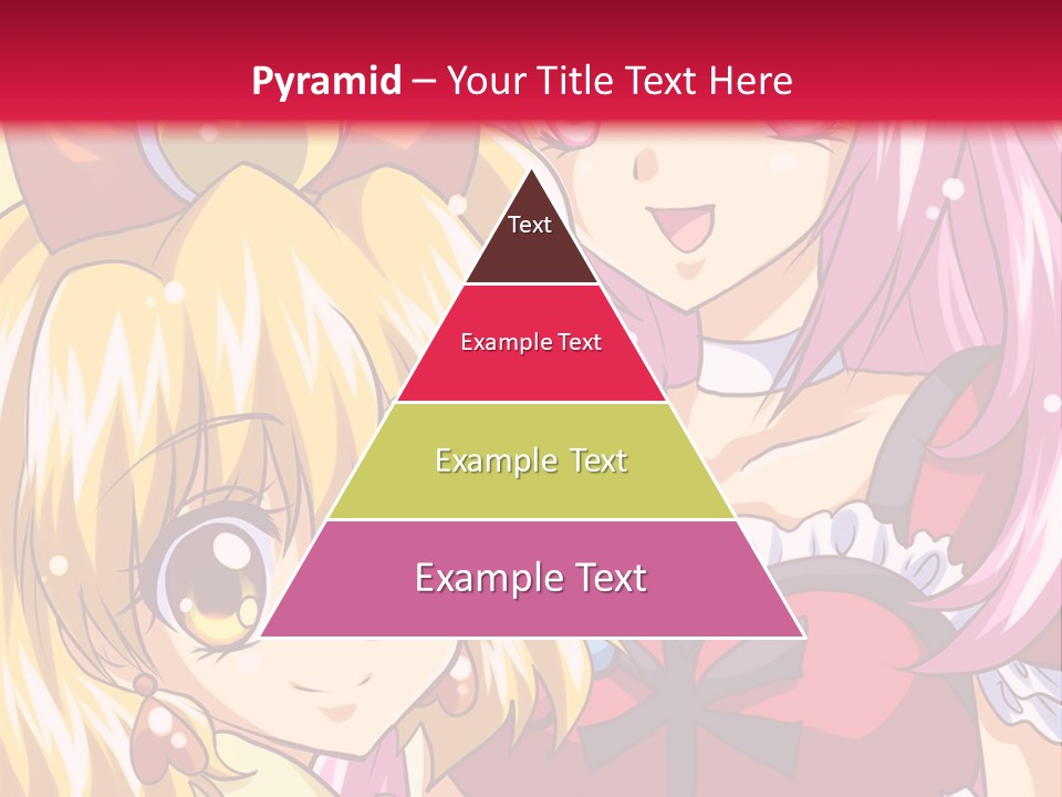 A Couple Of Anime Girls Standing Next To Each Other PowerPoint Template