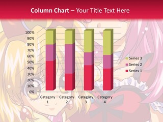 A Couple Of Anime Girls Standing Next To Each Other PowerPoint Template