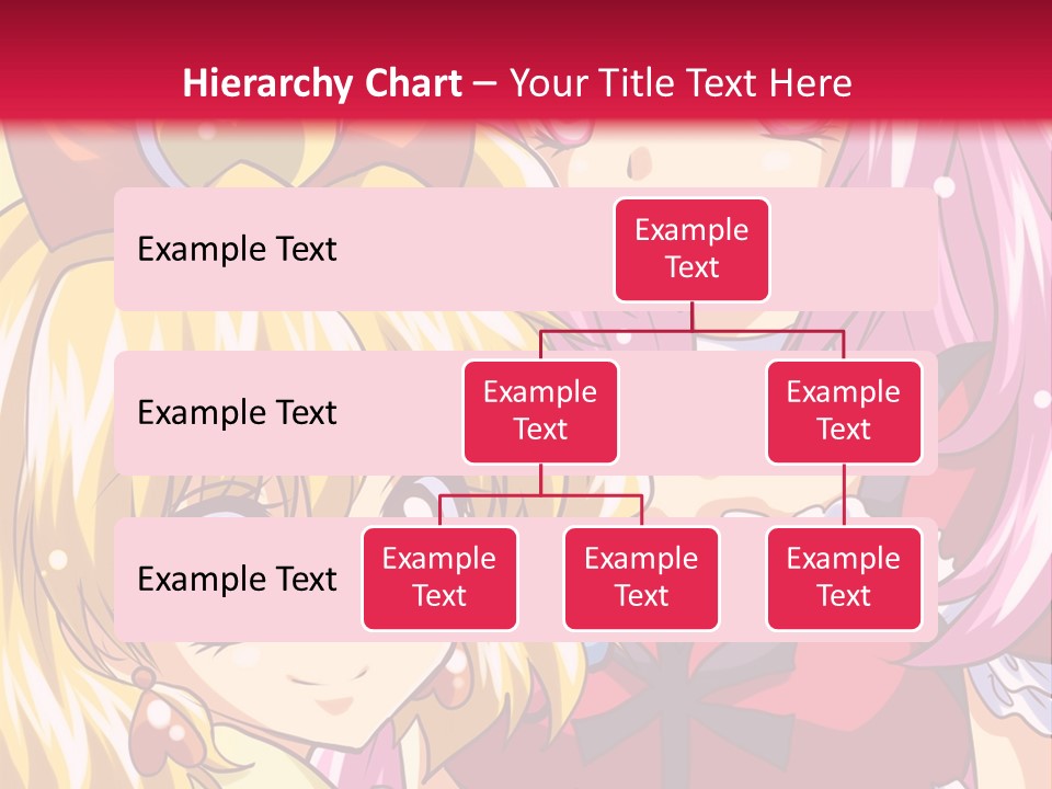 A Couple Of Anime Girls Standing Next To Each Other PowerPoint Template