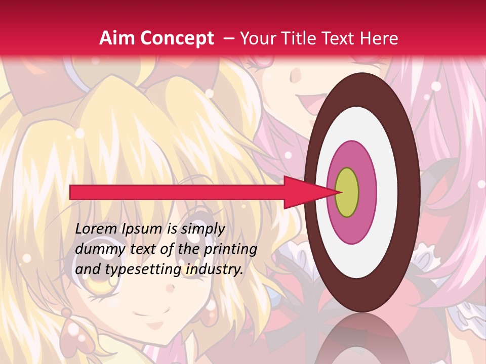 A Couple Of Anime Girls Standing Next To Each Other PowerPoint Template