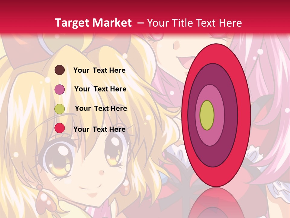 A Couple Of Anime Girls Standing Next To Each Other PowerPoint Template