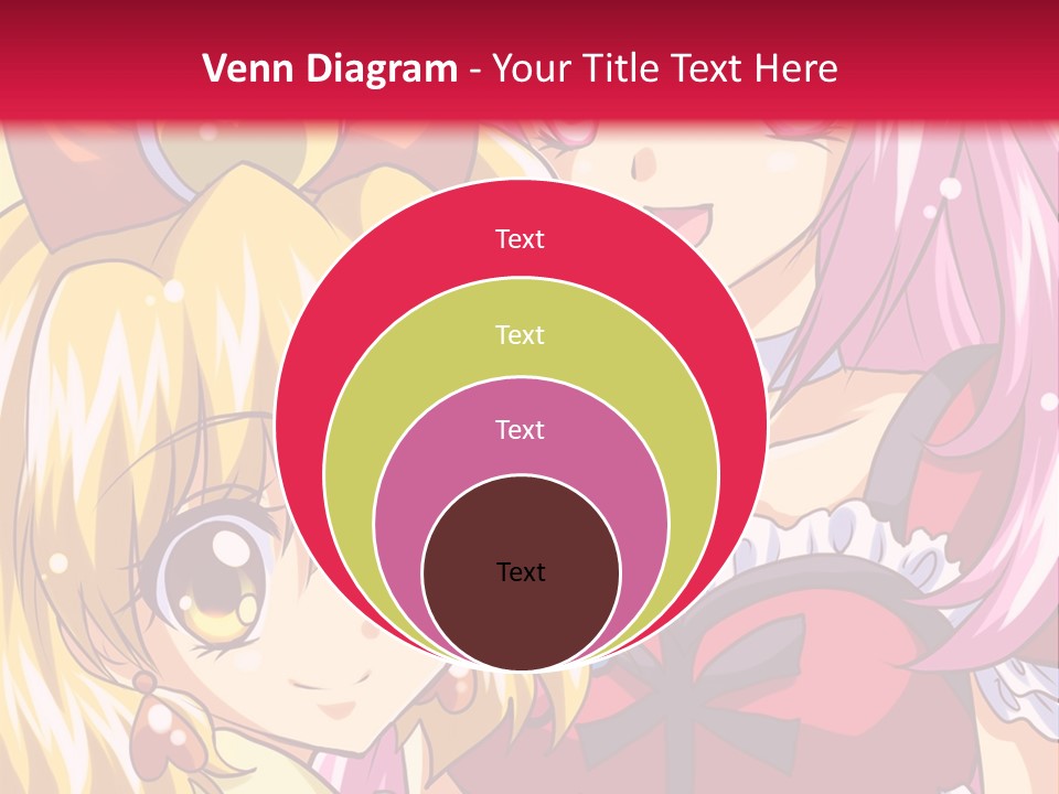 A Couple Of Anime Girls Standing Next To Each Other PowerPoint Template