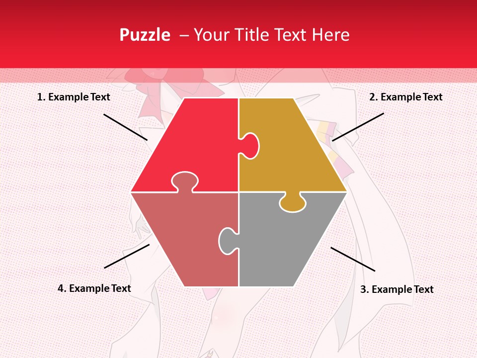 A Girl With A Heart Shaped Object In Her Hand PowerPoint Template