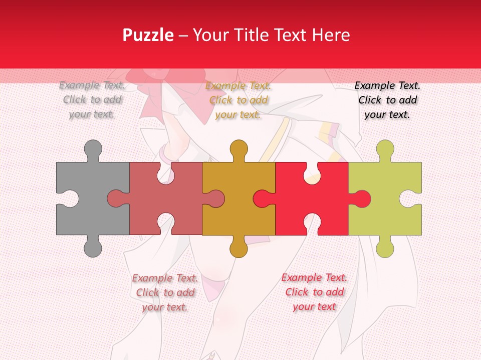 A Girl With A Heart Shaped Object In Her Hand PowerPoint Template