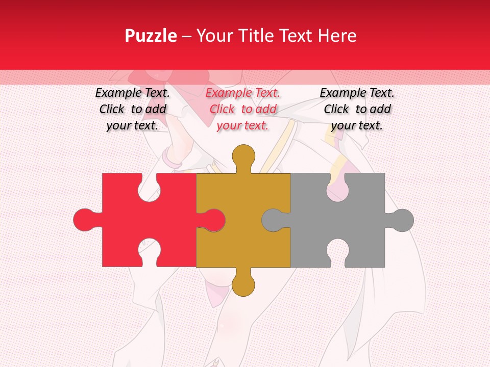 A Girl With A Heart Shaped Object In Her Hand PowerPoint Template