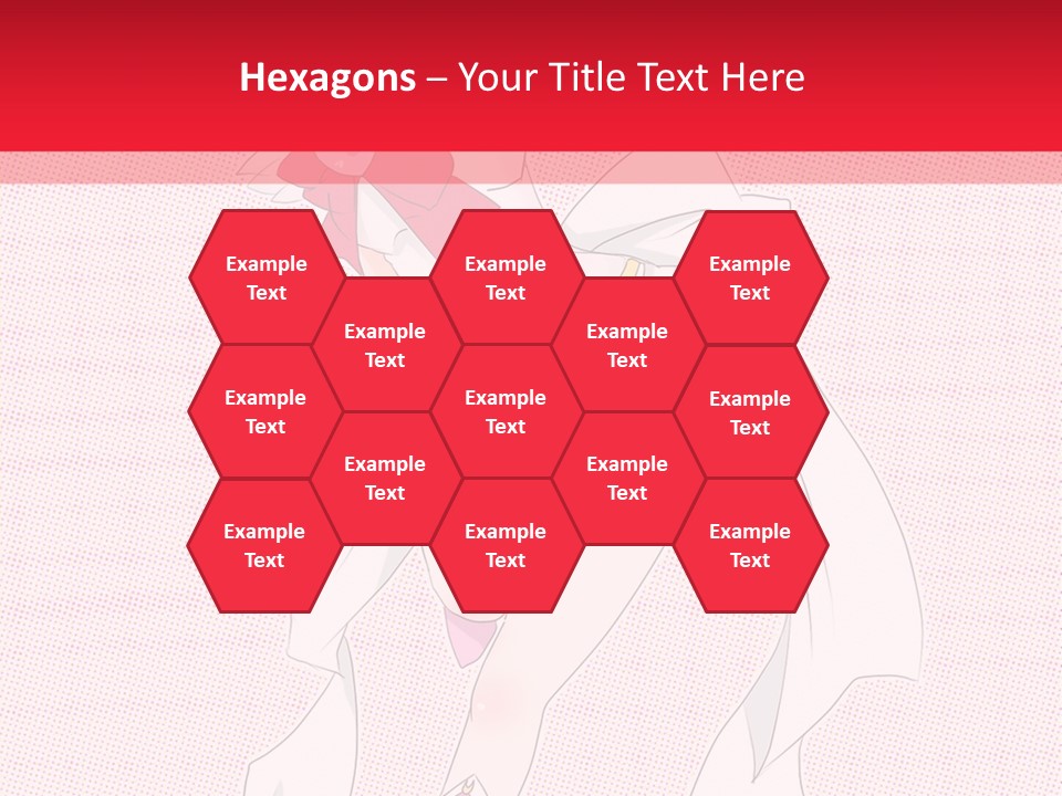 A Girl With A Heart Shaped Object In Her Hand PowerPoint Template