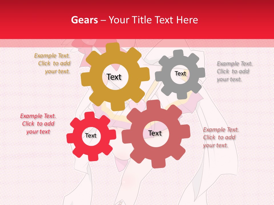 A Girl With A Heart Shaped Object In Her Hand PowerPoint Template