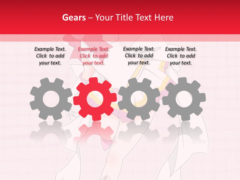 A Girl With A Heart Shaped Object In Her Hand PowerPoint Template