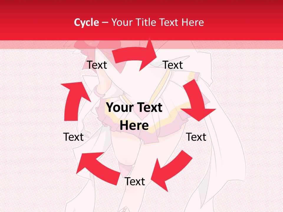 A Girl With A Heart Shaped Object In Her Hand PowerPoint Template