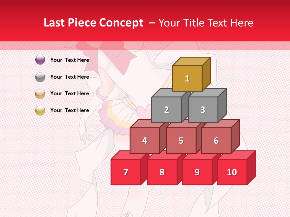 A Girl With A Heart Shaped Object In Her Hand PowerPoint Template