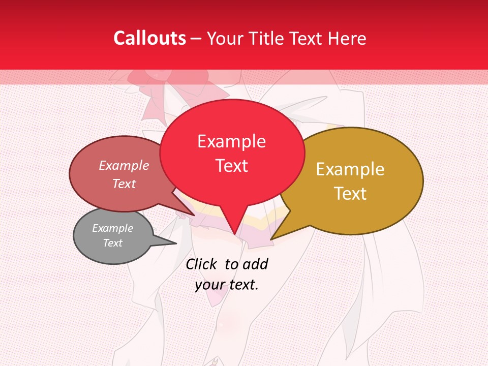 A Girl With A Heart Shaped Object In Her Hand PowerPoint Template
