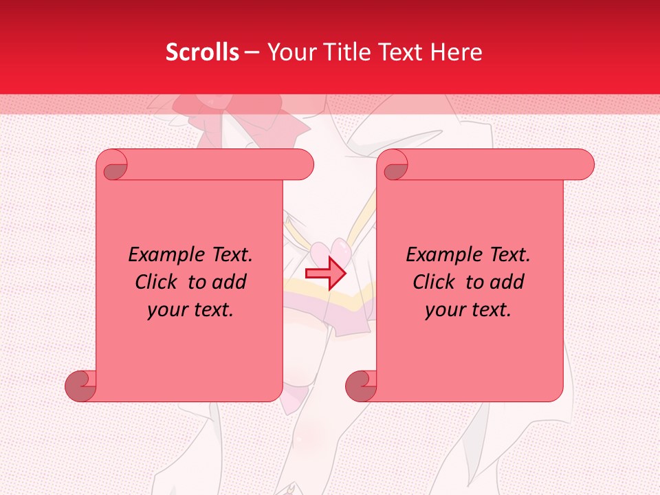 A Girl With A Heart Shaped Object In Her Hand PowerPoint Template