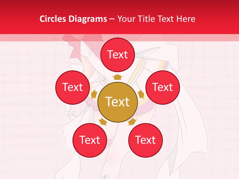 A Girl With A Heart Shaped Object In Her Hand PowerPoint Template