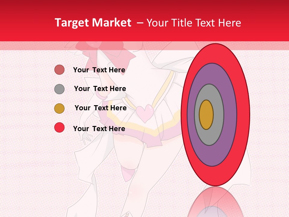 A Girl With A Heart Shaped Object In Her Hand PowerPoint Template