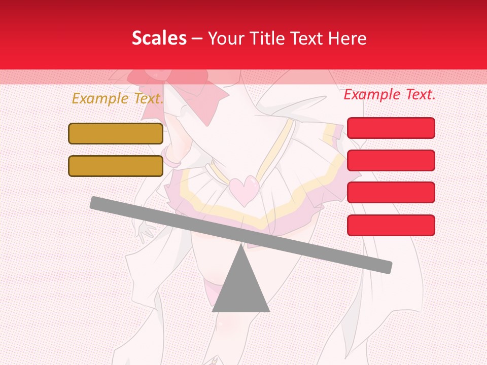 A Girl With A Heart Shaped Object In Her Hand PowerPoint Template