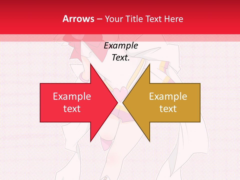 A Girl With A Heart Shaped Object In Her Hand PowerPoint Template