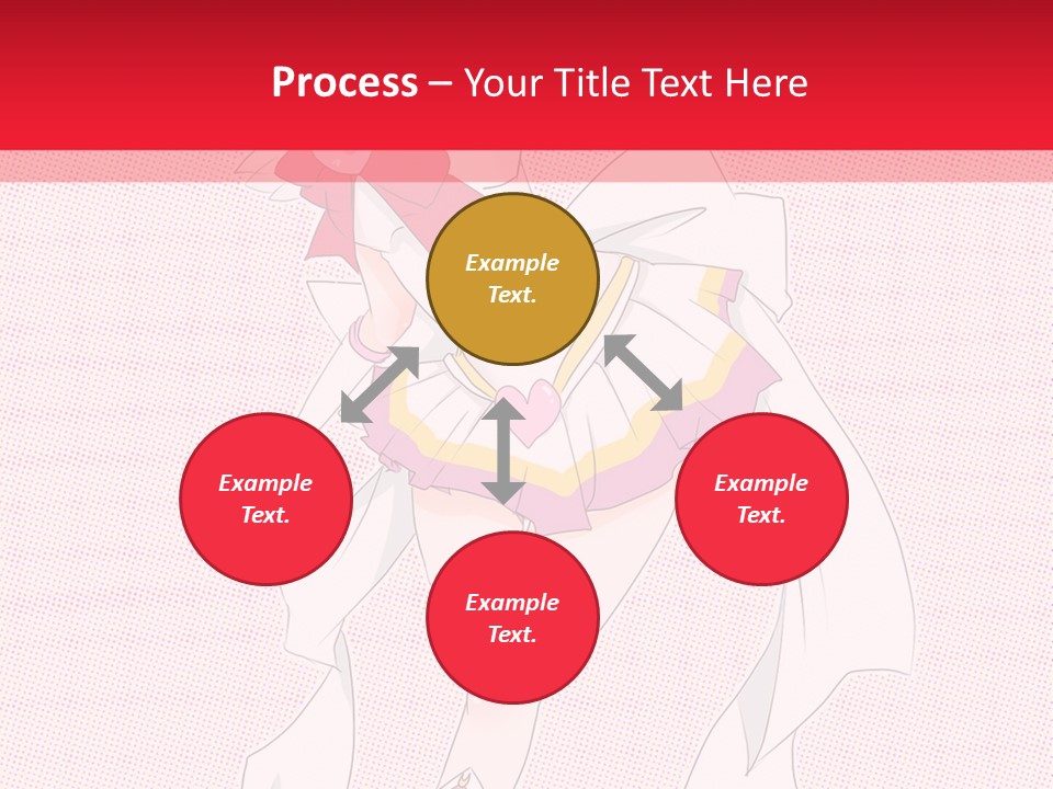 A Girl With A Heart Shaped Object In Her Hand PowerPoint Template