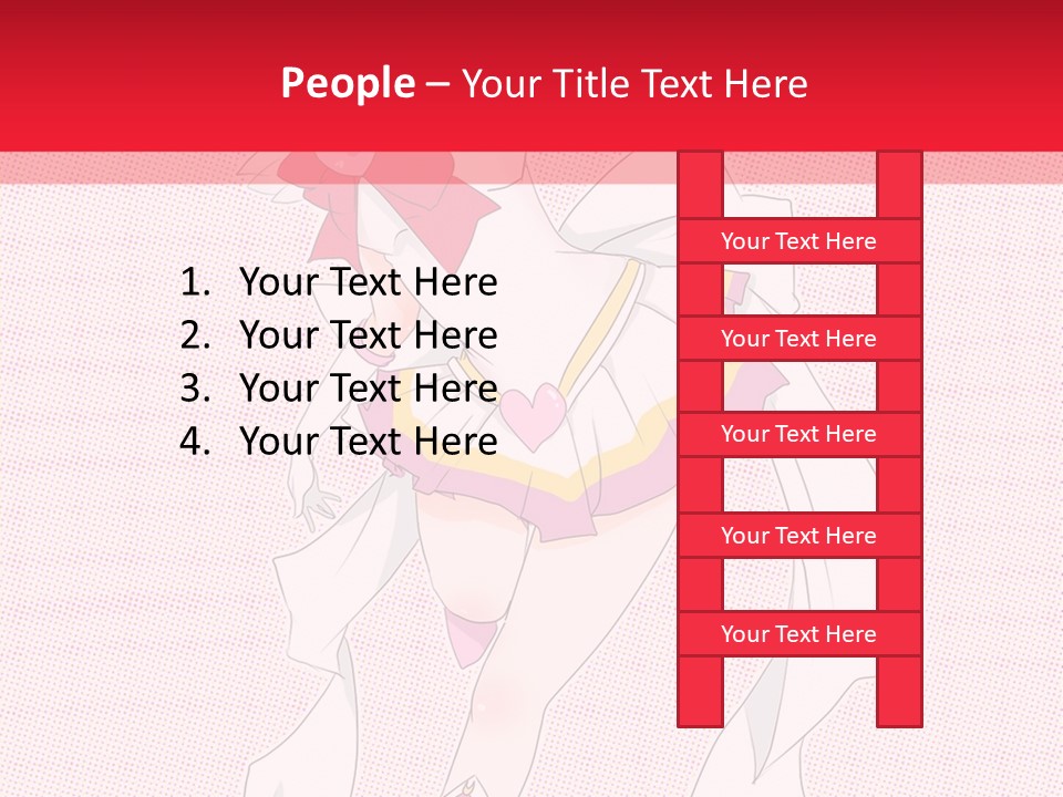 A Girl With A Heart Shaped Object In Her Hand PowerPoint Template