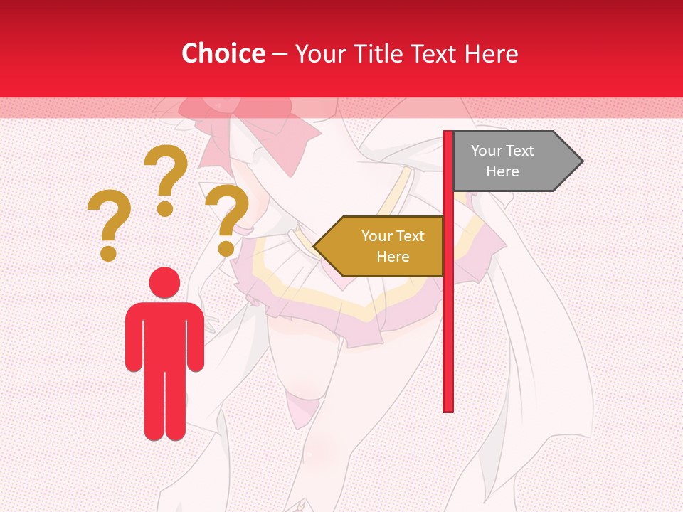 A Girl With A Heart Shaped Object In Her Hand PowerPoint Template