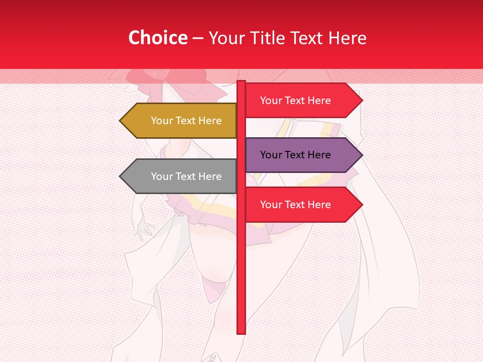 A Girl With A Heart Shaped Object In Her Hand PowerPoint Template