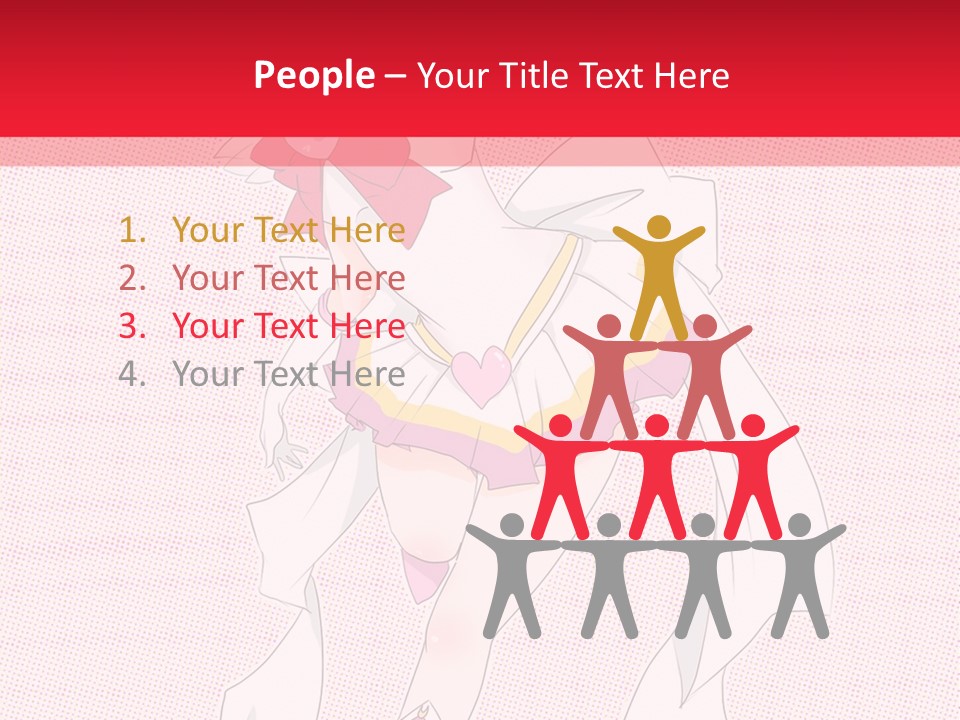 A Girl With A Heart Shaped Object In Her Hand PowerPoint Template