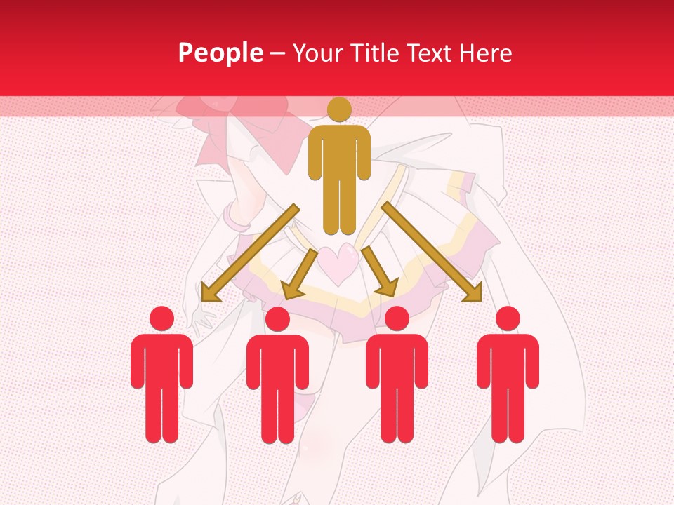 A Girl With A Heart Shaped Object In Her Hand PowerPoint Template