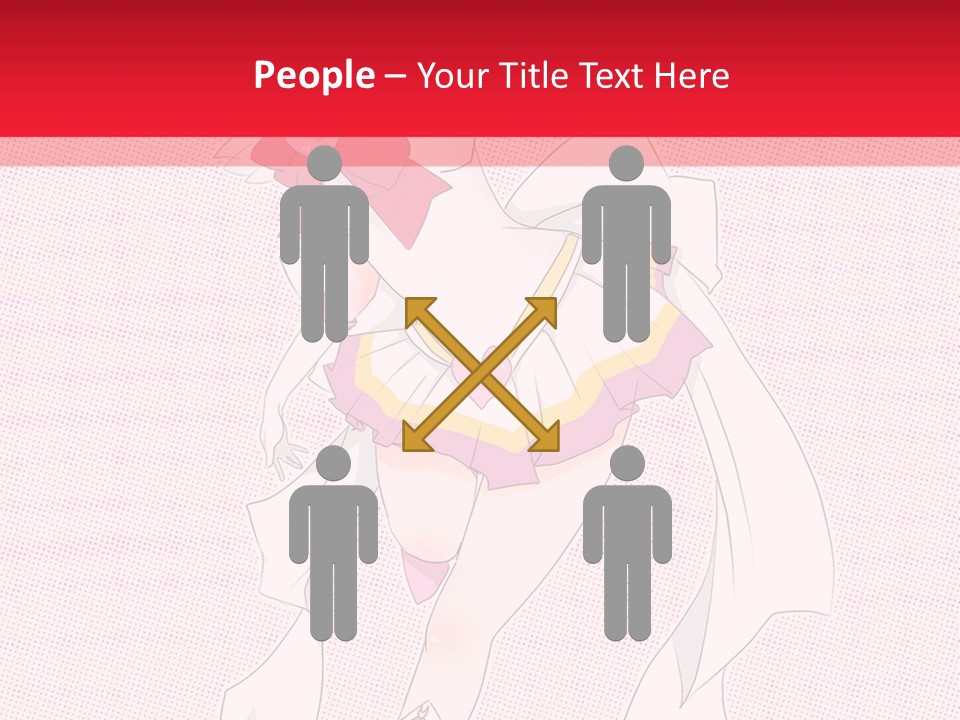 A Girl With A Heart Shaped Object In Her Hand PowerPoint Template